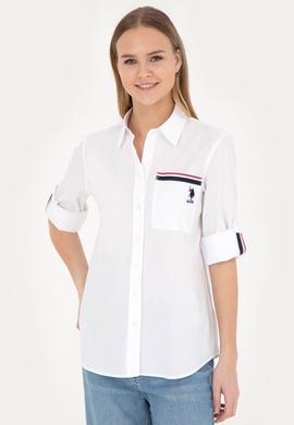 Kadın Beyaz Uzun Kollu Gömlek - 50283571005