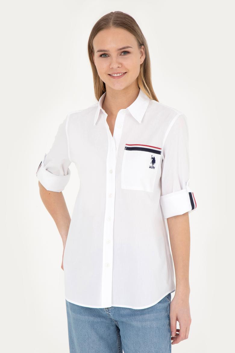 Kadın Beyaz Uzun Kollu Gömlek - 50283571005