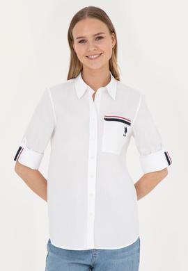 Kadın Beyaz Uzun Kollu Gömlek - 50283571005