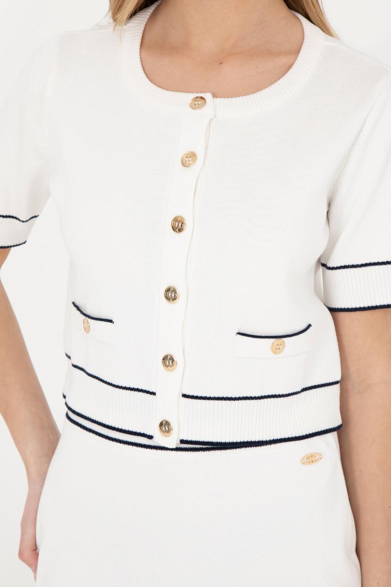 Kadın Krem Triko Hırka - 50280476020