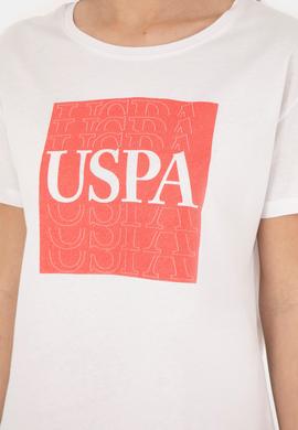 Kadın Ekru Bisiklet Yaka Tişört - 50282904004