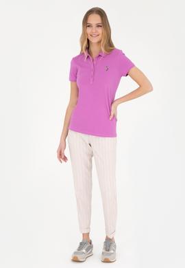 Kadın Lila Carrot Fit Kanvas Pantolon - 50281789012