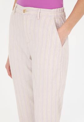 Kadın Lila Carrot Fit Kanvas Pantolon - 50281789012