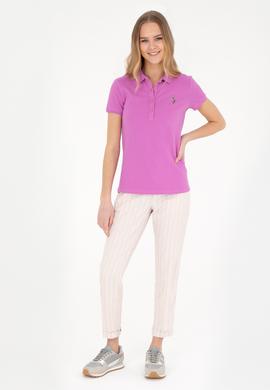 Kadın Lila Carrot Fit Kanvas Pantolon - 50281789012