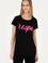Kadın Siyah Bisiklet Yaka Tişört