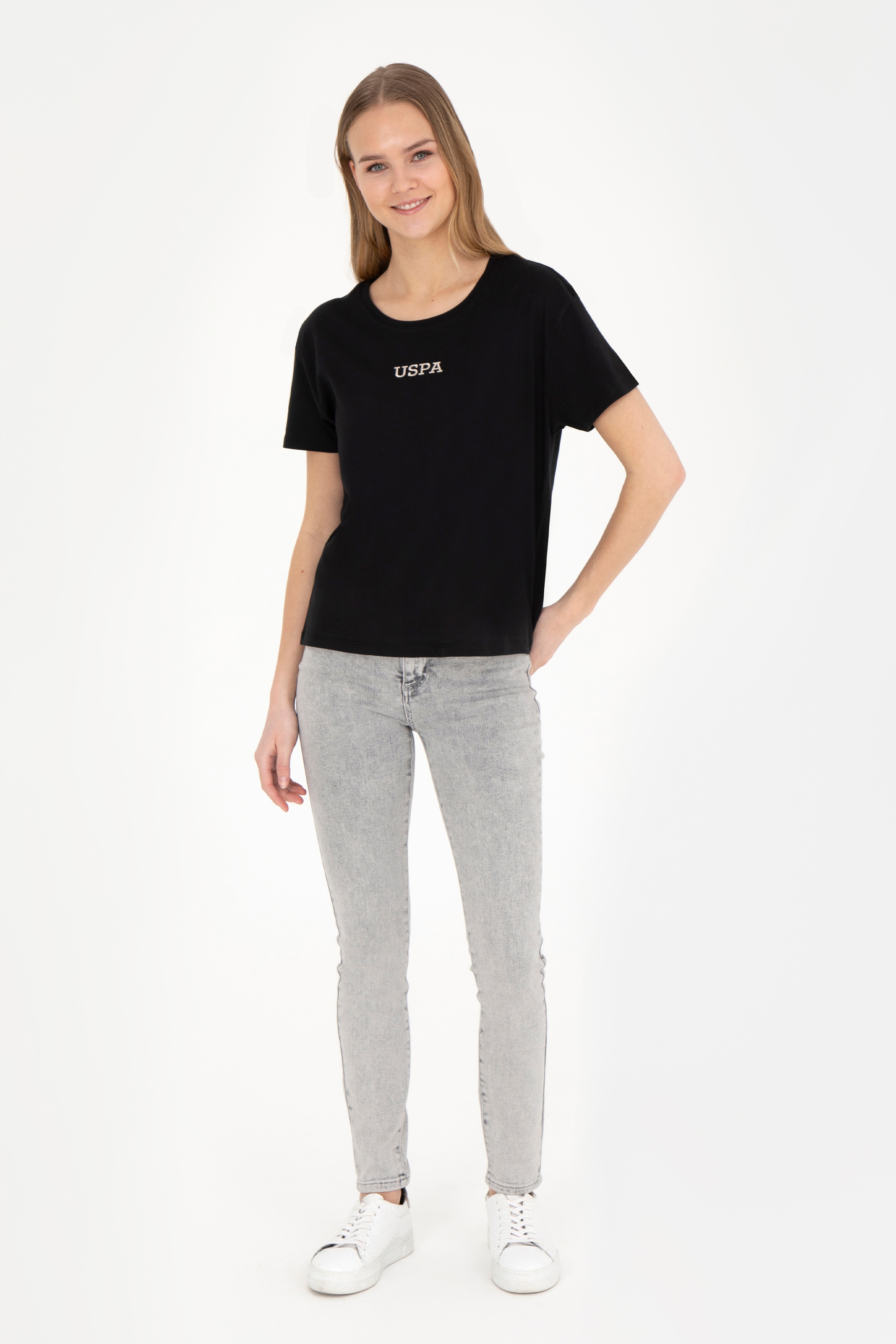Kadın Gri Skinny Fit Jean Pantolon