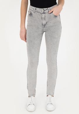 Kadın Gri Skinny Fit Jean Pantolon - 50280330002