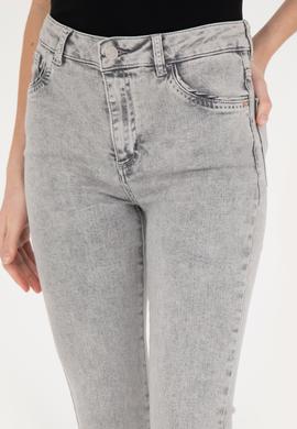 Kadın Gri Skinny Fit Jean Pantolon - 50280330002