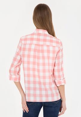 Kadın Somon Uzun Kollu Gömlek - 50280935011