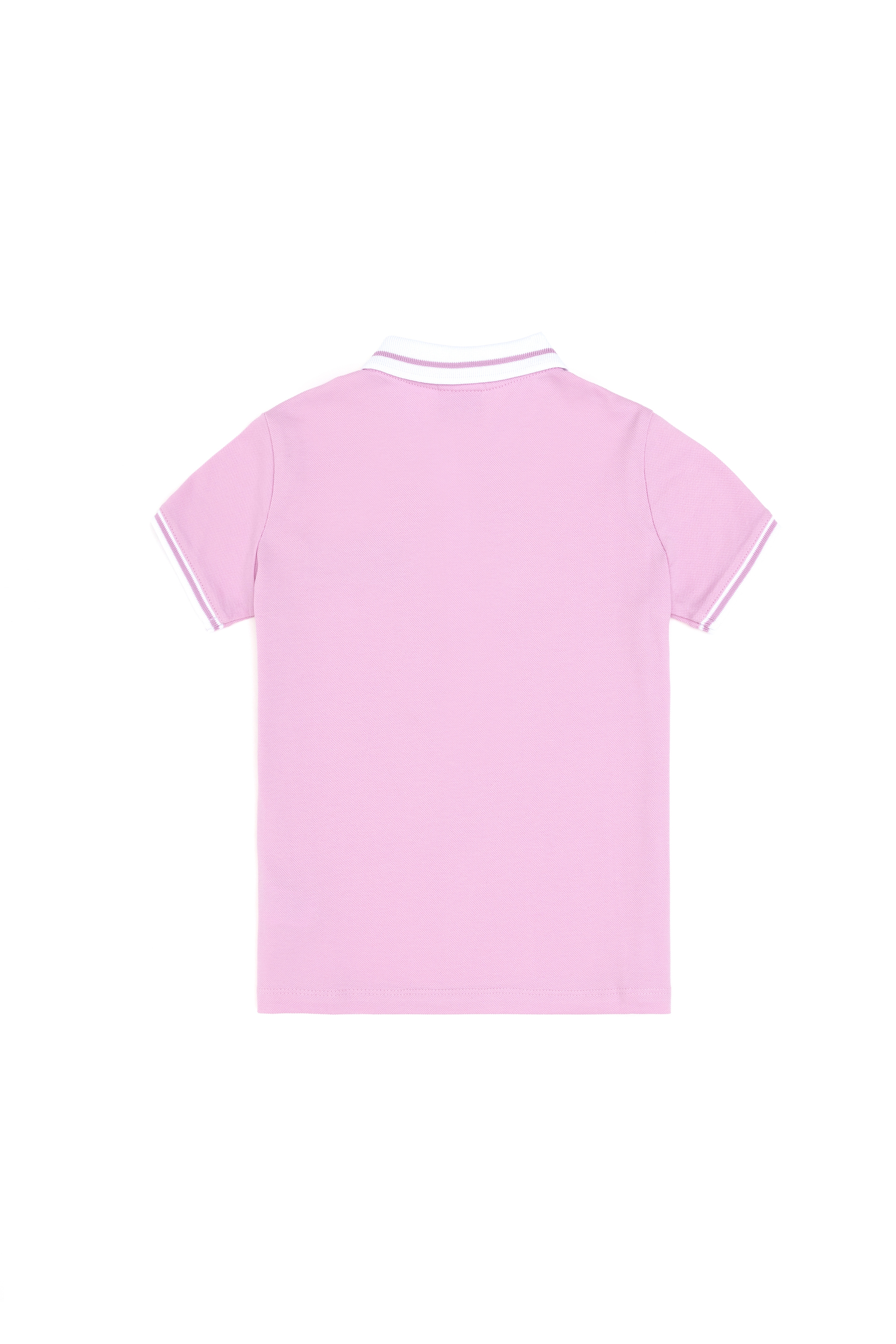 Kız Çocuk Pembe Polo Yaka Tişört - Image 3