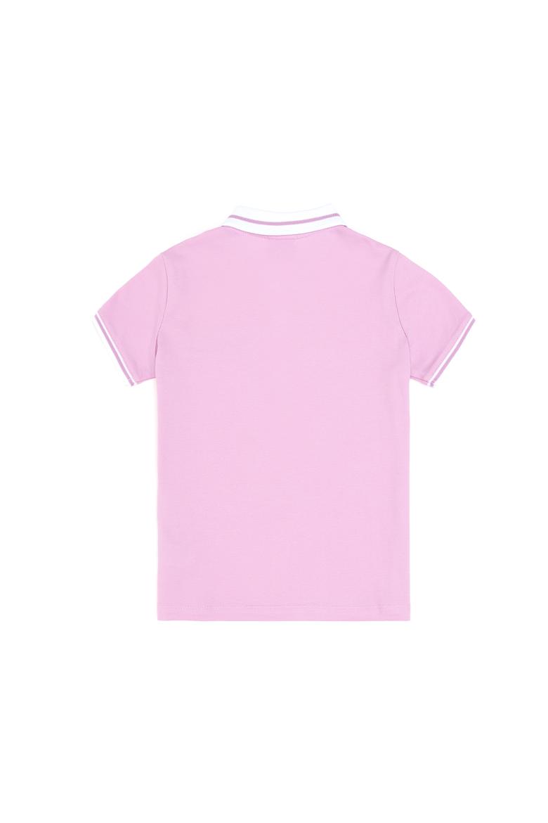 Kız Çocuk Pembe Polo Yaka Tişört - 50288680012