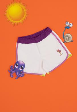 Kız Çocuk Beyaz Örme Şort - 50284514006