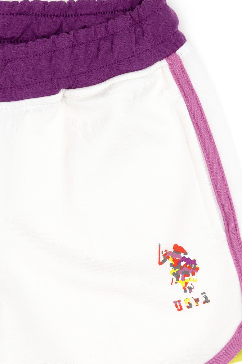 Kız Çocuk Beyaz Örme Şort - 50284514006