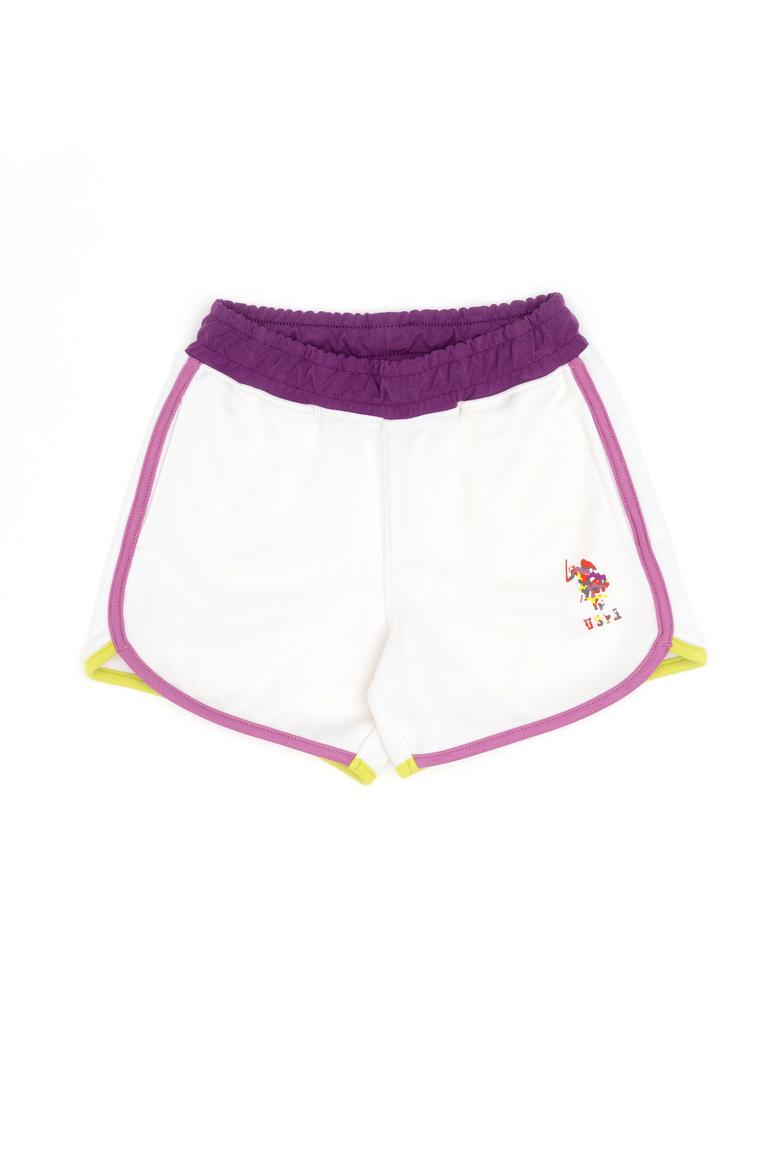 Kız Çocuk Beyaz Örme Şort - 50284514006