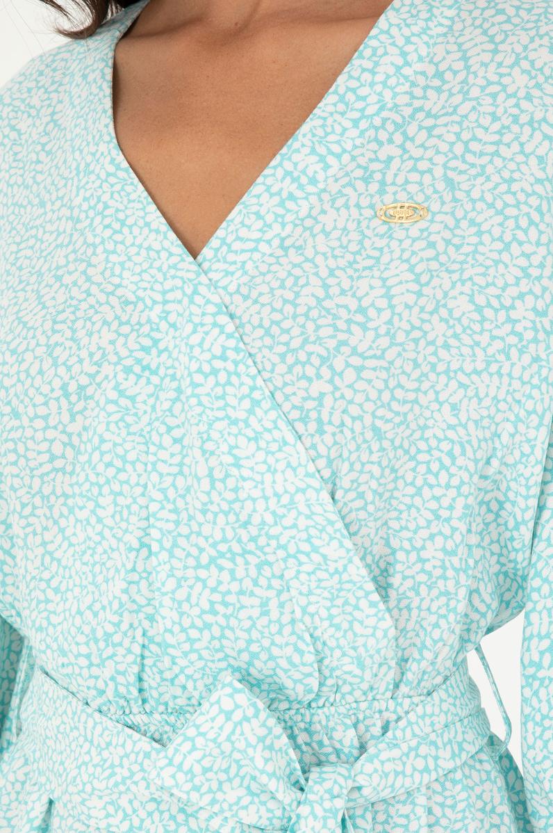 Kadın Mint Mini Boy Dokuma Elbise