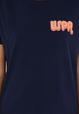 Kadın Lacivert Bisiklet Yaka Tişört - 50286050013