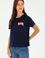 Kadın Lacivert Bisiklet Yaka Tişört