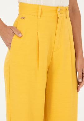 Kadın Safran Kanvas Pantolon - 50285239034