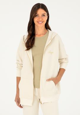 Kadın Krem Kapüşonlu Sweatshirt - 50297077006