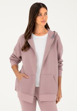 Kadın Menekşe Kapüşonlu Sweatshirt - 50297077020