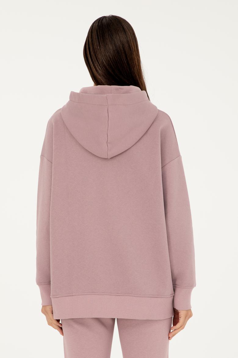 Kadın Menekşe Kapüşonlu Sweatshirt - 50297077020