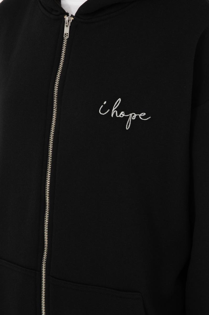 Kadın Siyah Kapüşonlu Sweatshirt