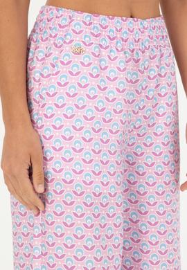 Kadın Pembe Loose Relax Fit Kanvas Pantolon - 50282346004