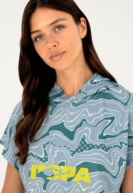 Kadın Koyu Yeşil Kapüşonlu Sweatshirt - 50284302004