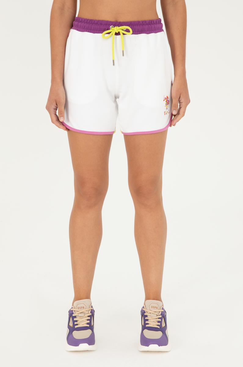 Kadın Beyaz Örme Şort