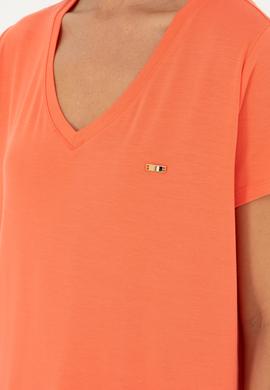 Kadın Nar Çiçeği Basic Tişört - 50286824053