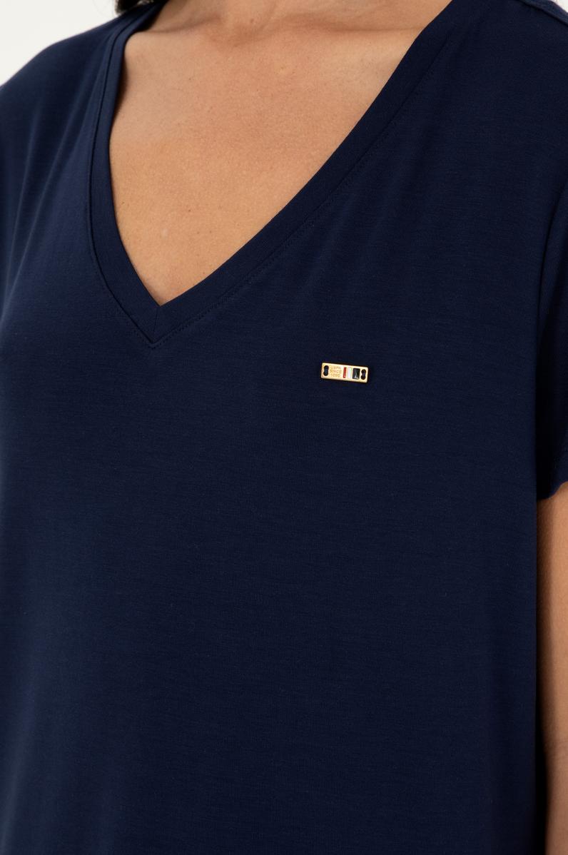 Kadın Lacivert Basic Tişört
