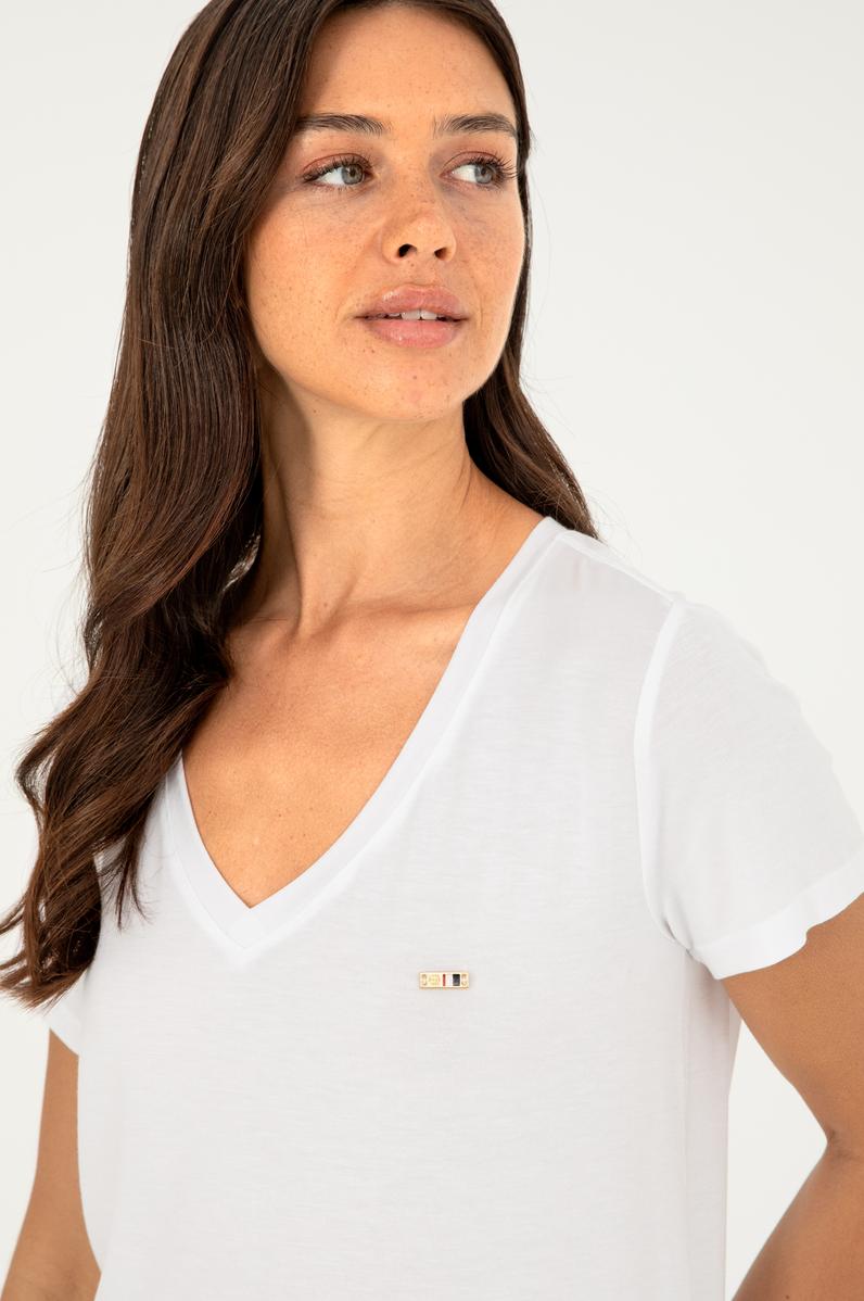 Kadın Beyaz Basic Tişört