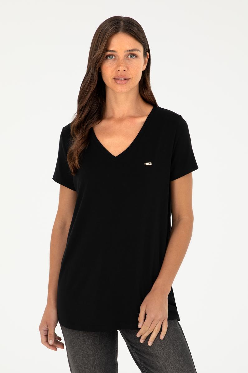 Kadın Siyah Basic Tişört
