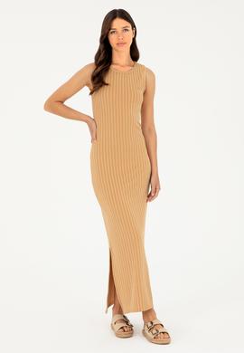 Kadın Safran Örme Elbise - 50281817014