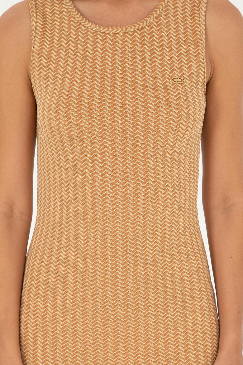 Kadın Safran Örme Elbise - 50281817014