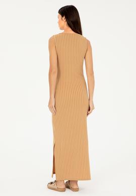 Kadın Safran Örme Elbise - 50281817014