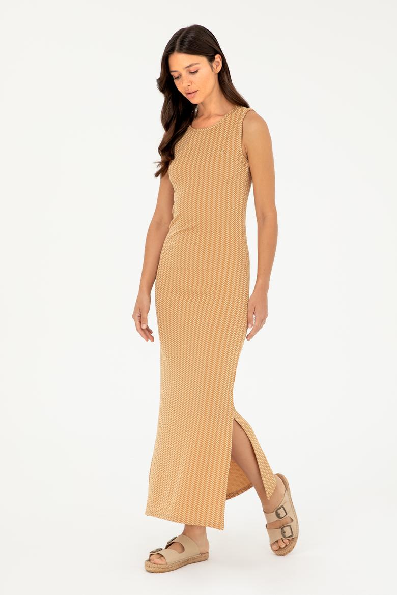 Kadın Safran Örme Elbise - 50281817014