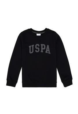 Erkek Çocuk Siyah Basic Bisiklet Yaka Sweatshirt - 50293474028
