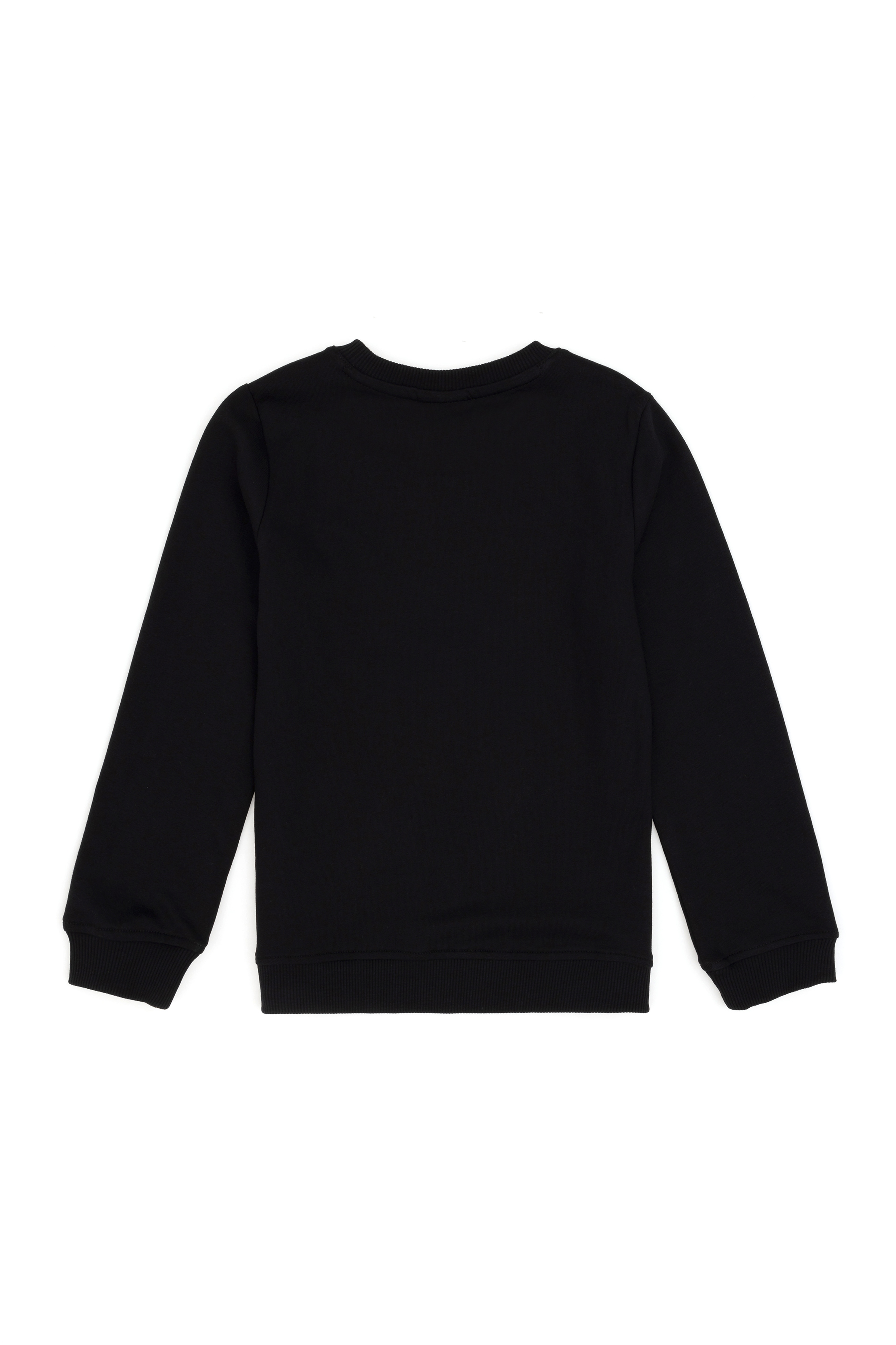 Erkek Çocuk Siyah Basic Bisiklet Yaka Sweatshirt - Image 2