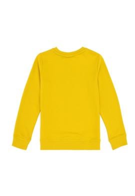 Erkek Çocuk Sarı Basic Bisiklet Yaka Sweatshirt - 50293474072
