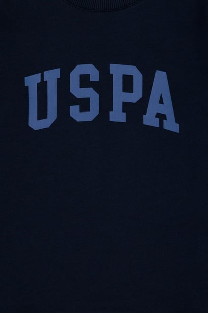Erkek Çocuk Lacivert Basic Bisiklet Yaka Sweatshirt