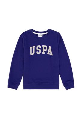 Erkek Çocuk Mor Basic Bisiklet Yaka Sweatshirt - 50293474134