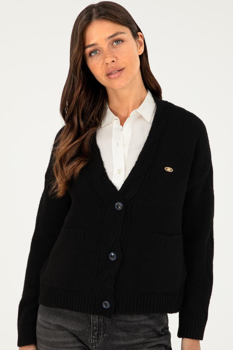 Kadın Lacivert Triko Hırka - 50253652004