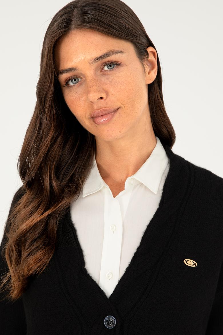 Kadın Lacivert Triko Hırka - 50253652004