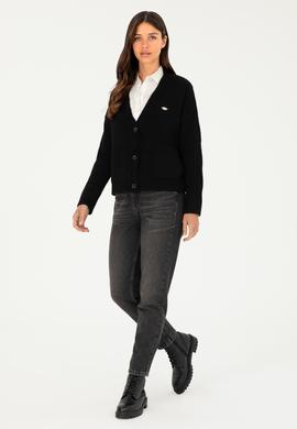 Kadın Lacivert Triko Hırka - 50253652004