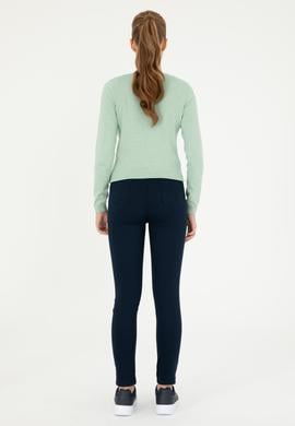 Kadın Lacivert Kanvas Pantolon - 50290854015