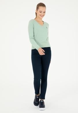 Kadın Lacivert Kanvas Pantolon - 50290854015