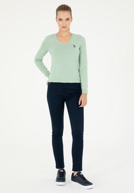 Kadın Lacivert Kanvas Pantolon - 50290854015