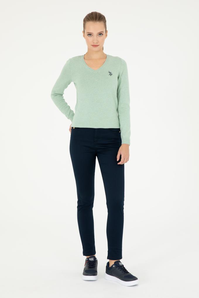 Kadın Lacivert Kanvas Pantolon