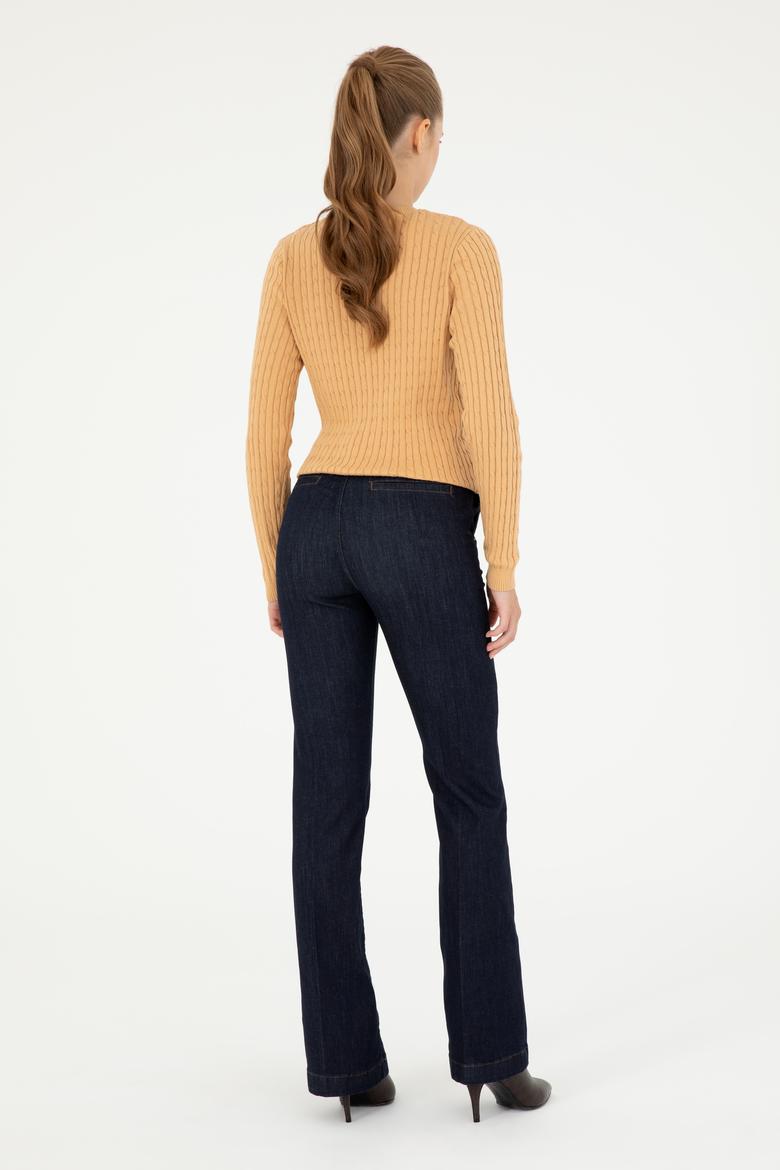 Kadın Mavi Jean Pantolon - 50289223011